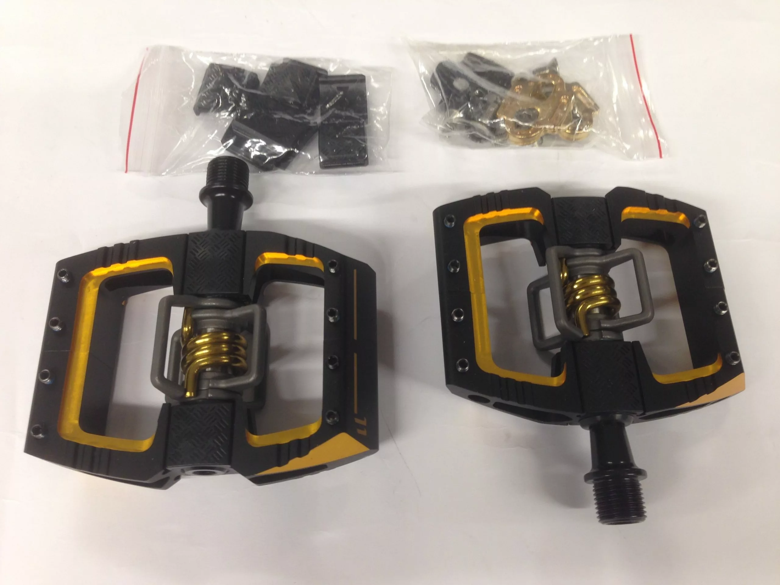 Crankbrothers Mallet DH 11 Black/gold Pedal – Bild 2