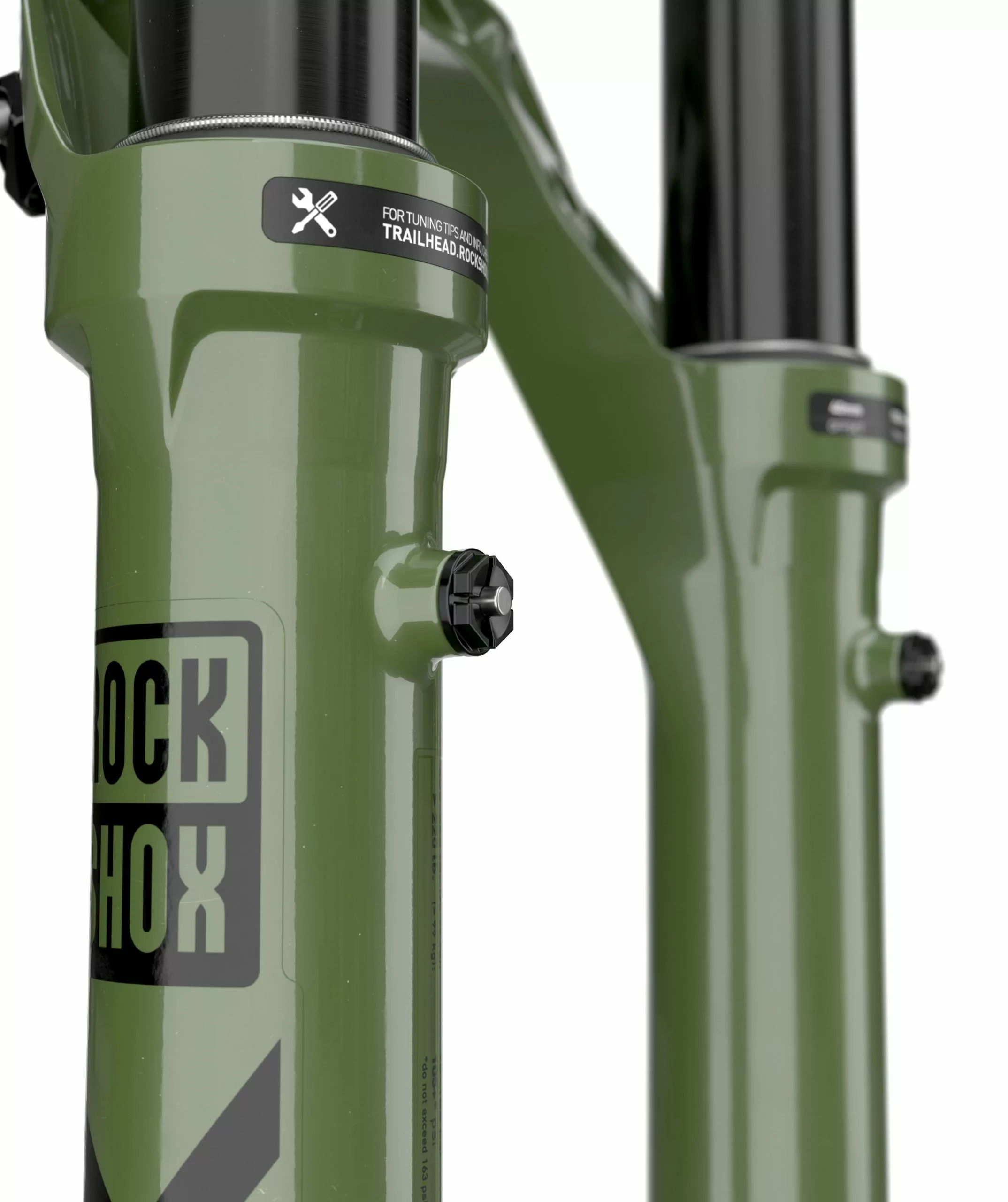 Rock Shox Lyrik Ultimate Charger 3 RC2 Debon Air+ 140mm 27.5"/44mm Off-Set/15x110mm Gloss Green – Bild 4